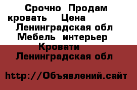 Срочно! Продам кровать  › Цена ­ 18 000 - Ленинградская обл. Мебель, интерьер » Кровати   . Ленинградская обл.